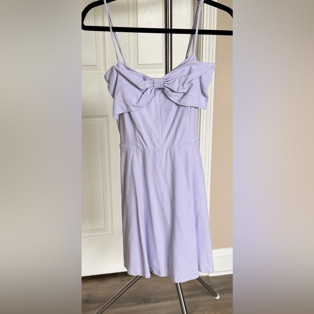 Altar'd State Lavender Bow Dress - Picture 2 of 6